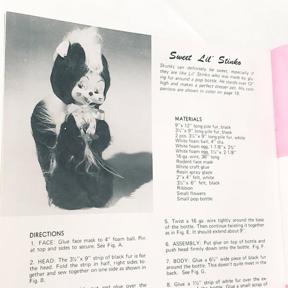You Can Make Furry Novelties Faux Fur Felt Animals Craft Course 1971 Koala Bear - Picture 8 of 10